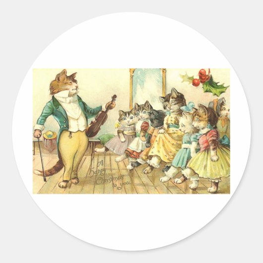 クリスマスおめでとう ラウンドシール (正面)