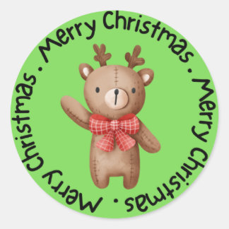 クリスマスおめでとう ラウンドシール