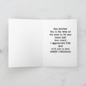 **クリスマスおめでとう**、俺の**弟** カード (内部)