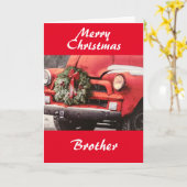 クリスマスおめでとう、僕の**兄さん** カード (黄色い花)