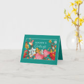 クリスマスおめでとう | 写真を追加 カード (黄色い花)