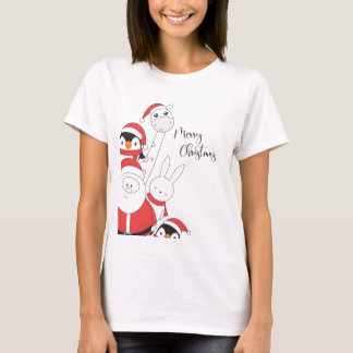 クリスマスおめでとう、友達たち Tシャツ