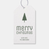 クリスマスおめでとう 名入れギフト ギフトタグ (正面)
