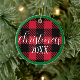 クリスマスおめでとう - 名入れクリスマスオーナメント セラミックオーナメント