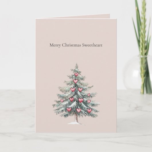 クリスマスおめでとう、愛しい人 カード (正面)
