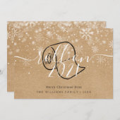 クリスマスおめでとう　新年楽しくゆこうぜ！ シーズンカード (正面/裏面)