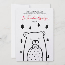 クリスマスおめでとう　森のクマさん シーズンカード