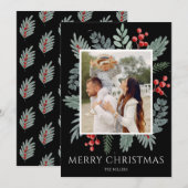 クリスマスおめでとう | 植物写真 シーズンカード (正面/裏面)
