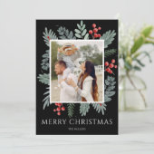 クリスマスおめでとう | 植物写真 シーズンカード (スタンド正面)