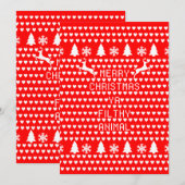 クリスマスおめでとう、汚い動物オタク野郎 招待状 (正面/裏面)