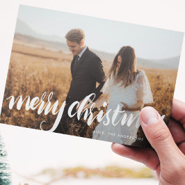 クリスマスおめでとう 白文字 オーバーレイ 写真 シーズンカード