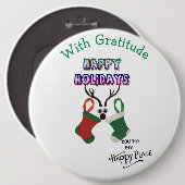 . .クリスマスおめでとう 缶バッジ (正面&裏面)