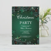 クリスマスおめでとう | 赤いタイポグラフィ 招待状 (スタンド正面)