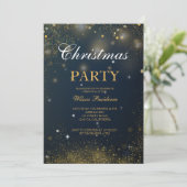 クリスマスおめでとう | 赤いタイポグラフィ 招待状 (スタンド正面)