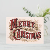 クリスマスおめでとう - 赤と金 シーズンカード (スタンド正面)