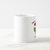 クリスマスおめでとう! 走るアーティチョーク コーヒーマグカップ (中央)