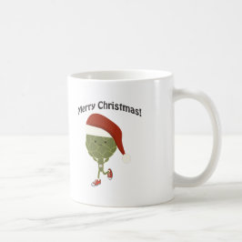 クリスマスおめでとう! 走るアーティチョーク コーヒーマグカップ