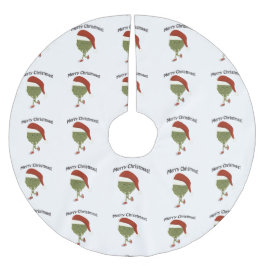 クリスマスおめでとう! 走るアーティチョーク ブラッシュドポリエステルツリースカート