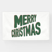 クリスマスおめでとう 3x5ビニールバナー 横断幕 (横)