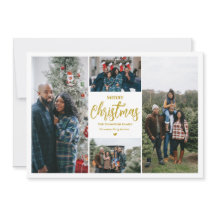 クリスマスおめでとう|4枚の写真| ホワイト