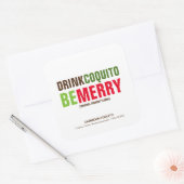 クリスマスおめでとう Coquito スクエアシール (封筒)