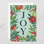 クリスマスおめでとう JOY 法人からのご挨拶 シーズンカード (正面/裏面)