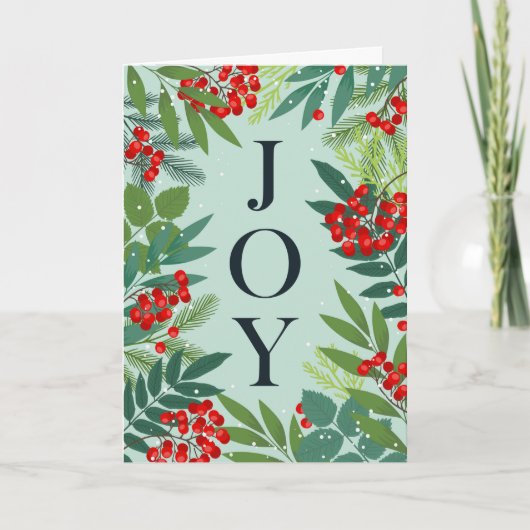 クリスマスおめでとう JOY 法人からのご挨拶 シーズンカード (正面)