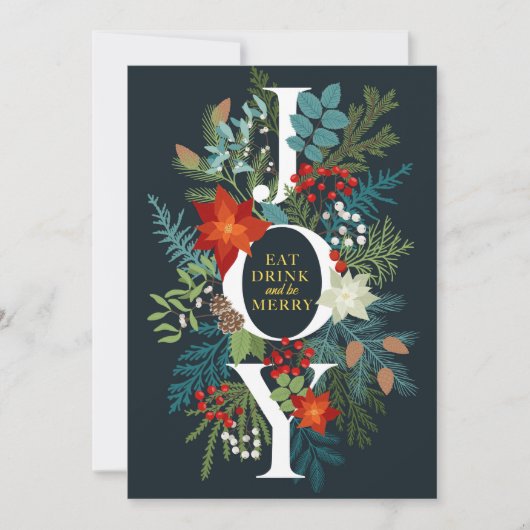 クリスマスおめでとう JOY 法人からのご挨拶 シーズンカード (正面)