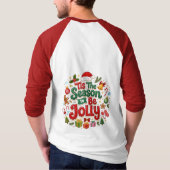 クリスマスおめでとう Tシャツ (裏面)