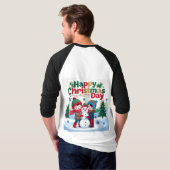 クリスマスおめでとう Tシャツ (裏面フル)