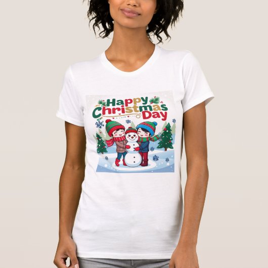 クリスマスおめでとう Tシャツ (正面)