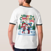 クリスマスおめでとう Tシャツ (裏面フル)