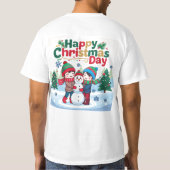 クリスマスおめでとう Tシャツ (裏面)