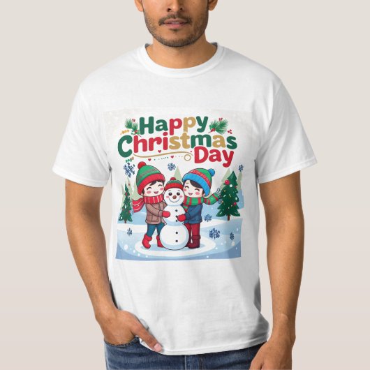 クリスマスおめでとう Tシャツ (正面)