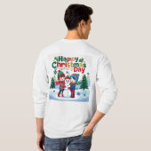 クリスマスおめでとう Tシャツ (裏面フル)
