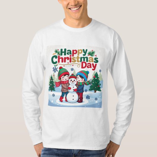 クリスマスおめでとう Tシャツ (正面)