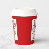 クリスマスおもしろいお洒落紙カップ 紙コップ (左)