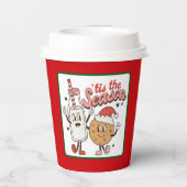 クリスマスおもしろいお洒落紙カップ 紙コップ (裏面)