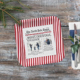 クリスマスおもしろいかわいい写真お洒落新聞 ペーパープレート