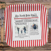 クリスマスおもしろいかわいい写真お洒落新聞 ペーパープレート