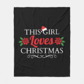 クリスマスおもしろいことわざ フリースブランケット (正面)