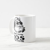 クリスマスおもしろいこの家には家が幾つかある コーヒーマグカップ (正面左)