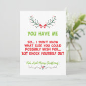 クリスマスおもしろいだ シーズンカード (スタンド正面)