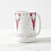 クリスマスおもしろいつる格言in There Snowflakes コーヒーマグカップ (正面右)