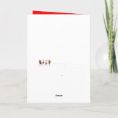 クリスマスおもしろいなサンタクロースはカナダの編集可能でした シーズンカード (裏面)