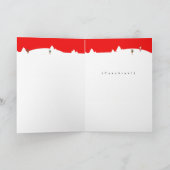 クリスマスおもしろいなサンタクロースはカナダの編集可能でした シーズンカード (内部)