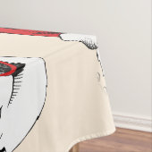 クリスマスおもしろいにかわいいパンダ テーブルクロス (インサイチュ)