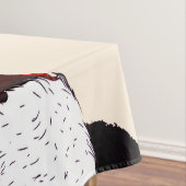 クリスマスおもしろいにかわいいパンダ テーブルクロス (インサイチュ)