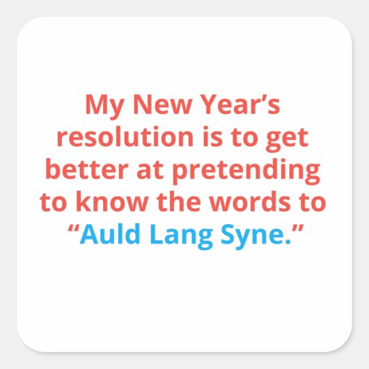 クリスマスおもしろいについてのジョーク スクエアシール (正面)