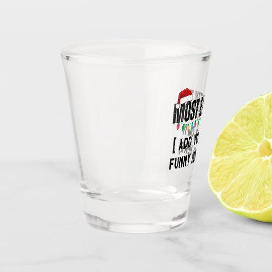 😂クリスマスおもしろいになる可能性が最も高い引用文を作成 ショットグラス (左)
